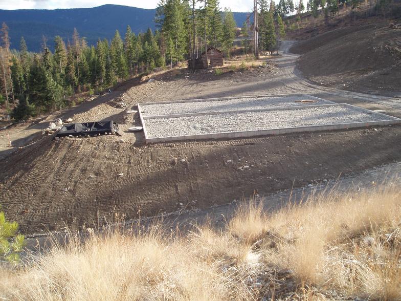 Sulfate treatment system under construction