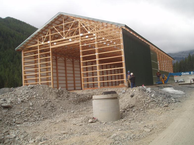 Mine water treatment plant under construction