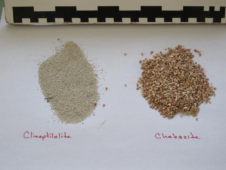 Two types of natural zeolite