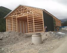 Mine water treatment plant under construction